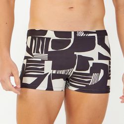 SUNGA BOXER ESTAMPADA CALCARIO ABSTRATO - Banho de Mar
