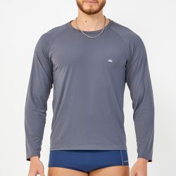 CAMISETA UV CAVA COMUM GRAFITE - Banho de Mar