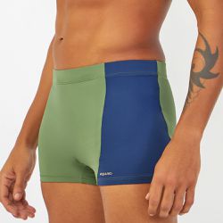 SUNGA BOXER COM RECORTE ORGANICO VERDE MILITAR C/ ... - Banho de Mar