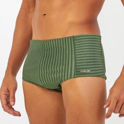 SUNGA SLIP COM TEXTURA VERDE MILITAR - Banho de Mar