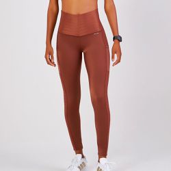 LEGGING FAIXA V MODERN WHEY DE CHOCOLATE - Banho de Mar