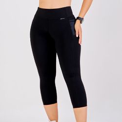 LEGGING CAPRI PLUS POWER PRETO - Banho de Mar