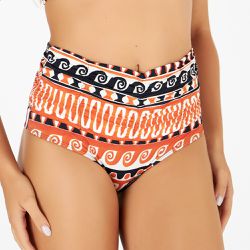 HOT PANT DRAPEE ESTAMPADO ORLA CANOA - Banho de Mar