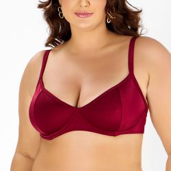 TOP MEIA TAÇA PLUS LISO HIBISCO - Banho de Mar