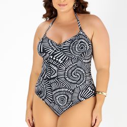 MAIO MEIA TAÇA PLUS ESTAMPADO OURICO DO MAR - Banho de Mar