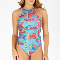 MAIO FRENTE UNICA ESTAMPADO CARDUME - Banho de Mar