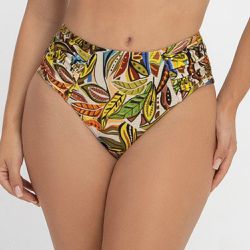 BIQUINI MAX FIO DENTAL DRAPEE ESTAMPADO ZB FLOREST... - Banho de Mar