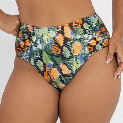 BIQUINI MAX DRAPEE ESTAMPADO ZB CAMALEAO - Banho de Mar