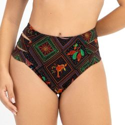 BIQUINI MAX ZERO BARRIGA ESTAMP C/ FAIXAS LATERAIS... - Banho de Mar