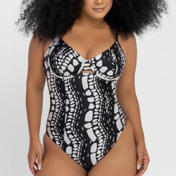 MAIÔ MEIA TAÇA ESTAMPADO ZERO BARRIGA PEDRAS DO AG... - Banho de Mar