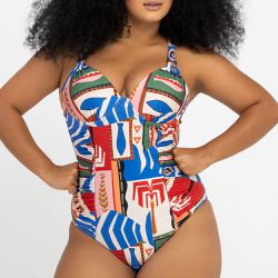 MAIO DRAPEE C/ ARGOLA ESTAMPADO ZB LITORANEA - Banho de Mar