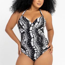 MAIO DRAPEE C/ ARGOLA ESTAMPADO ZB PEDRAS DO AGRES... - Banho de Mar