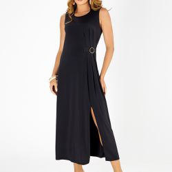 VESTIDO PREGAS LATERAIS PRETO - Banho de Mar