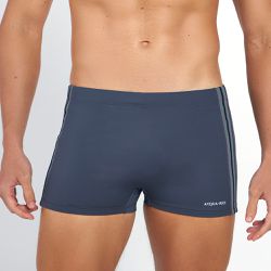SUNGA BOXER COM LISTRA GRAFITE - Banho de Mar
