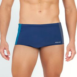 SUNGA SLIP TRICOLOR MARINHO COM GRAFITE E VERDE PE... - Banho de Mar