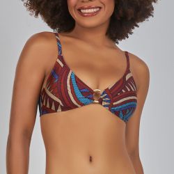 BODY TOP COM BOJO REMOVIVEL ESTAMPADO ETHOS BEACH - Banho de Mar