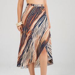SAÍDA PAREÔ ESTAMPADA PELE SELVAGEM - Banho de Mar