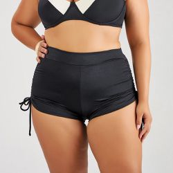 BEACH SHORTS COM REGULAGEM PLUS PRETO - Banho de Mar