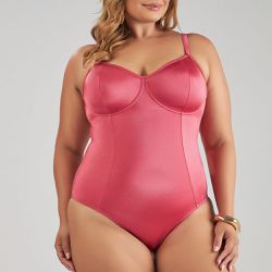 Maio Meia Taça Plus Liso Pimenta Doce - Banho de Mar