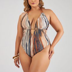 MAIO FIO CORTININHA PLUS COM ALÇA TRISSÊ E BJ REMO... - Banho de Mar