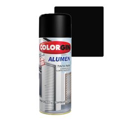 COLORGIN SPRAY ALUMEN PRETO 773 350ML - Baratão das Tintas 