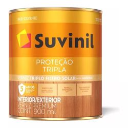 SUVINIL VERNIZ SECA RÁPIDO BRILHANTE MOGNO 900ML - Baratão das Tintas 