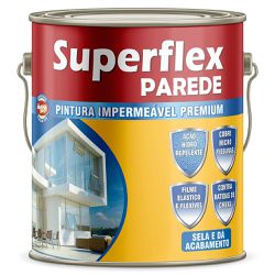 SUPERFLEX PINTURA EMBORRACHADA PAREDE INOX 3,6KG - Baratão das Tintas 