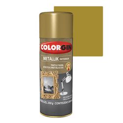 COLORGIN SPRAY METALLIK DOURADO 350ML - Baratão das Tintas 