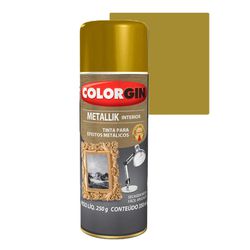 COLORGIN SPRAY METALLIK OURO 350ML - Baratão das Tintas 