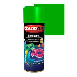 COLORGIN SPRAY LUMINOSO VERDE 350ML - Baratão das Tintas 