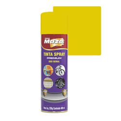 SPRAY USO GERAL AMARELO OURO MAZA - Baratão das Tintas 