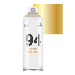 SPRAY 94 OURO QUADRO FOSCO MONTANA 400ML - Baratão das Tintas 