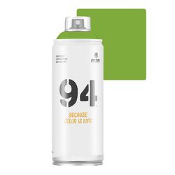 SPRAY 94 VERDE FLUORESCENTE FOSCO MONTANA 400ML - Baratão das Tintas 