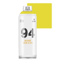 SPRAY 94 AMARELO SUFFURE FOSCO RV267 MONTANA 400ML - Baratão das Tintas 