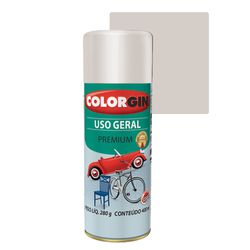 COLORGIN SPRAY USO GERAL PRATA REAL 400ML - Baratão das Tintas 