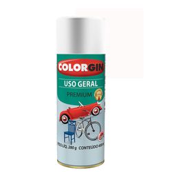 COLORGIN SPRAY USO GERAL BRANCO FOSCO INTENSO 400M - Baratão das Tintas 