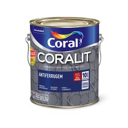 CORAL ESMALTE FERROLACK BRANCO 3,6L - Baratão das Tintas 