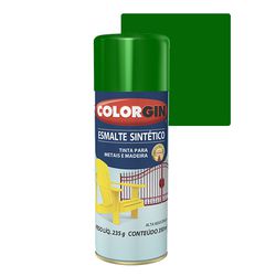 COLORGIN SPRAY ESMALTE SINTÉTICO VERDE FOLHA 350ML - Baratão das Tintas 