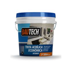 BAUTECH TINTA ECONÔMICA BRANCO 12L - Baratão das Tintas 