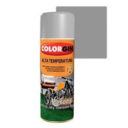 COLORGIN SPRAY ALTA TEMPERATURA ALUMÍNIO 300ML - Baratão das Tintas 