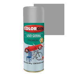 COLORGIN SPRAY USO GERAL CINZA PLACA 400ML - Baratão das Tintas 