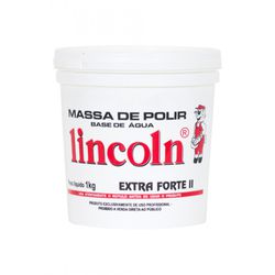 MASSA DE POLIR BASE ÁGUA Nº 2 LINCOLN 1KG - Baratão das Tintas 