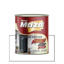 MAZA ESMALTE SINTÉTICO ACETINADO BRANCO 900ML - Baratão das Tintas 