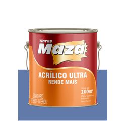 MAZA ACRÍLICO ULTRA AZUL ATLÂNTICO 3,6L - Baratão das Tintas 