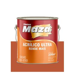 MAZA ACRÍLICO ULTRA TOMATE SECO 3,6L - Baratão das Tintas 