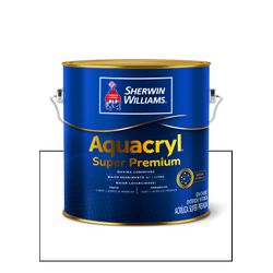 AQUACRYL ACRILICO FOSCO BRANCO SUPER PREMIUM 3,6L - Baratão das Tintas 