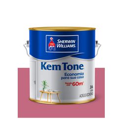 KEMTONE ACRÍLICO FOSCO ROSA AÇAÍ 3,6L - Baratão das Tintas 