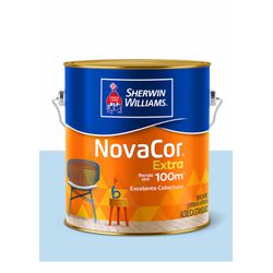 NOVACOR ACRÍLICO FOSCO PAREDE AZUL SERENO 3,6L - Baratão das Tintas 