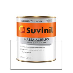 SUVINIL MASSA ACRÍLICA 1,4KG - Baratão das Tintas 