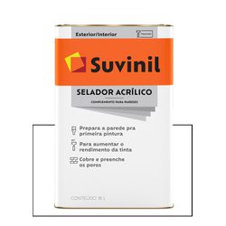 SUVINIL SELADOR ACRÍLICO 18L - Baratão das Tintas 